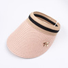 Summer metal children's sun hat with bow, Korean style, family style