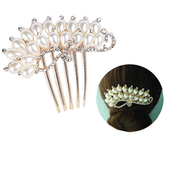The new bride hair accessories beautiful personalized drill plate…