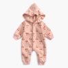 Children's overall, velvet down jacket, brand bodysuit for new born, increased thickness