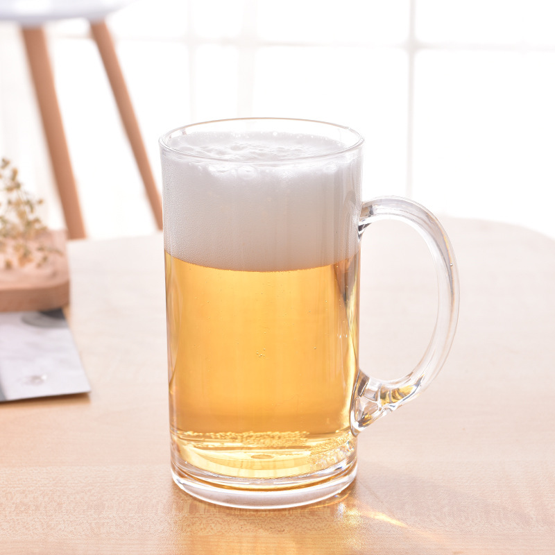 亚克力啤酒杯塑料啤酒杯 650ml啤酒杯 带手柄啤酒杯