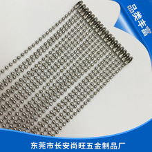 厂家批发金属电镀波珠链 DIY装饰链条服装吊牌链