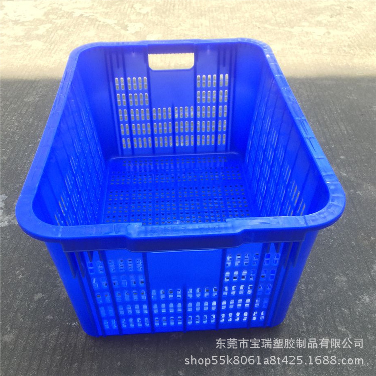 供应新鲜蔬菜水果萝 加厚塑胶周转萝四面可烫金印刷周转萝