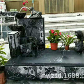 家用庭院石器批发 石雕花盆鱼缸图片样式 家居石头洗手盆价格