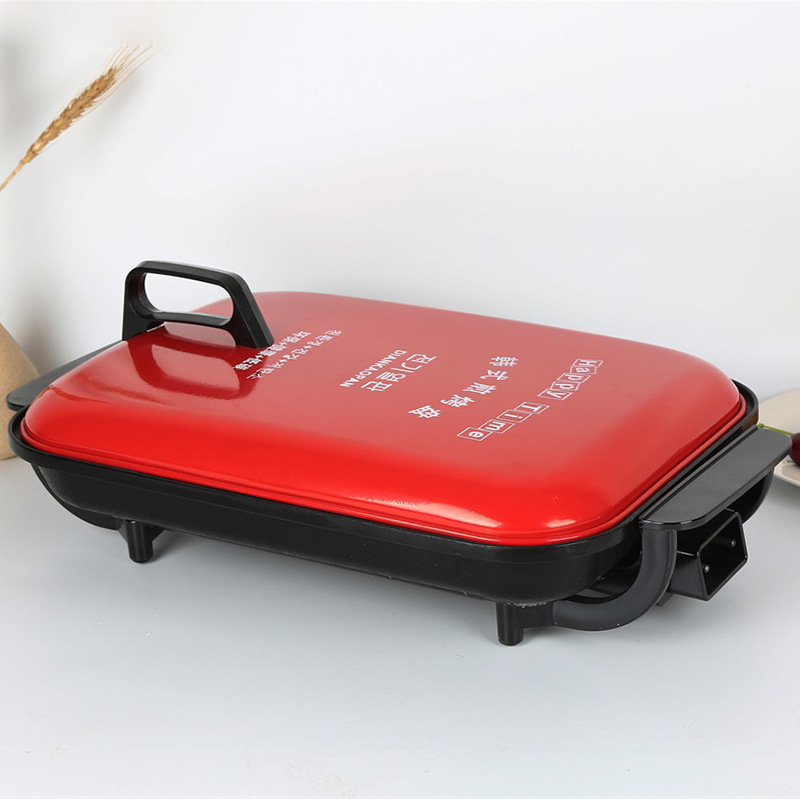 厂家直销韩式多功能无油烟不粘电烤盘料理烤肉机家用大容量烤鱼盘|ms