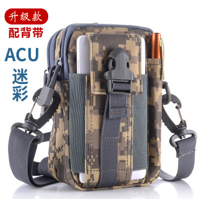 Fábrica en stock hmolle bolso de la cintura montañismo táctico deportes al aire libre bolso de la cintura camuflaje corriendo deportes teléfono móvil pequeño bolso de la cintura