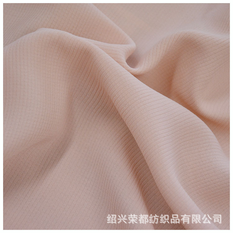 现货批发女装面料 75D长丝变化布春夏季时尚高捻群裤装面料