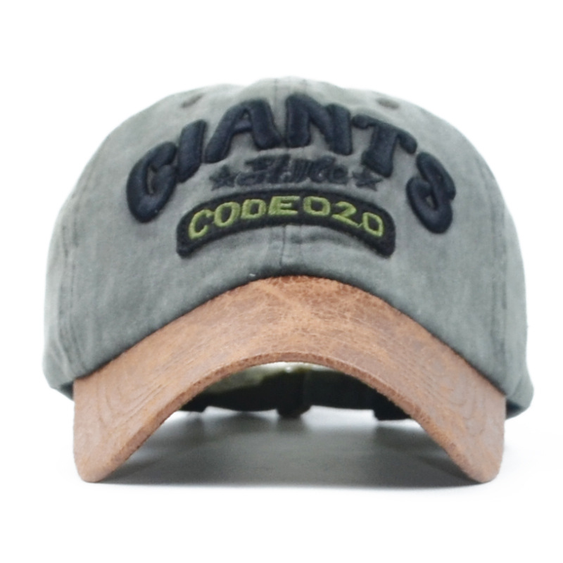 Hombres nueva gorra de béisbol de mezclilla verano gorra de pico carta bordada sombrero de sol transfronteriza AliExpress entrega de una pieza