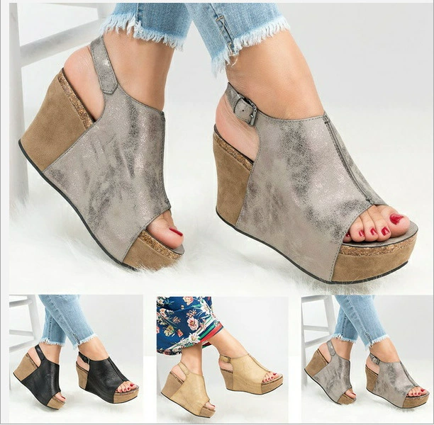 Внешняя торговля плюс размер 40-43 женская обувь сандалии