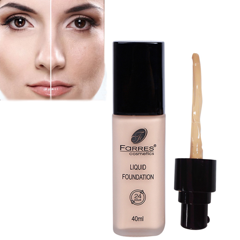 FaRRES欧美滋润遮瑕粉底液 高光液打底彩妆隔离粉底霜粉底膏批发