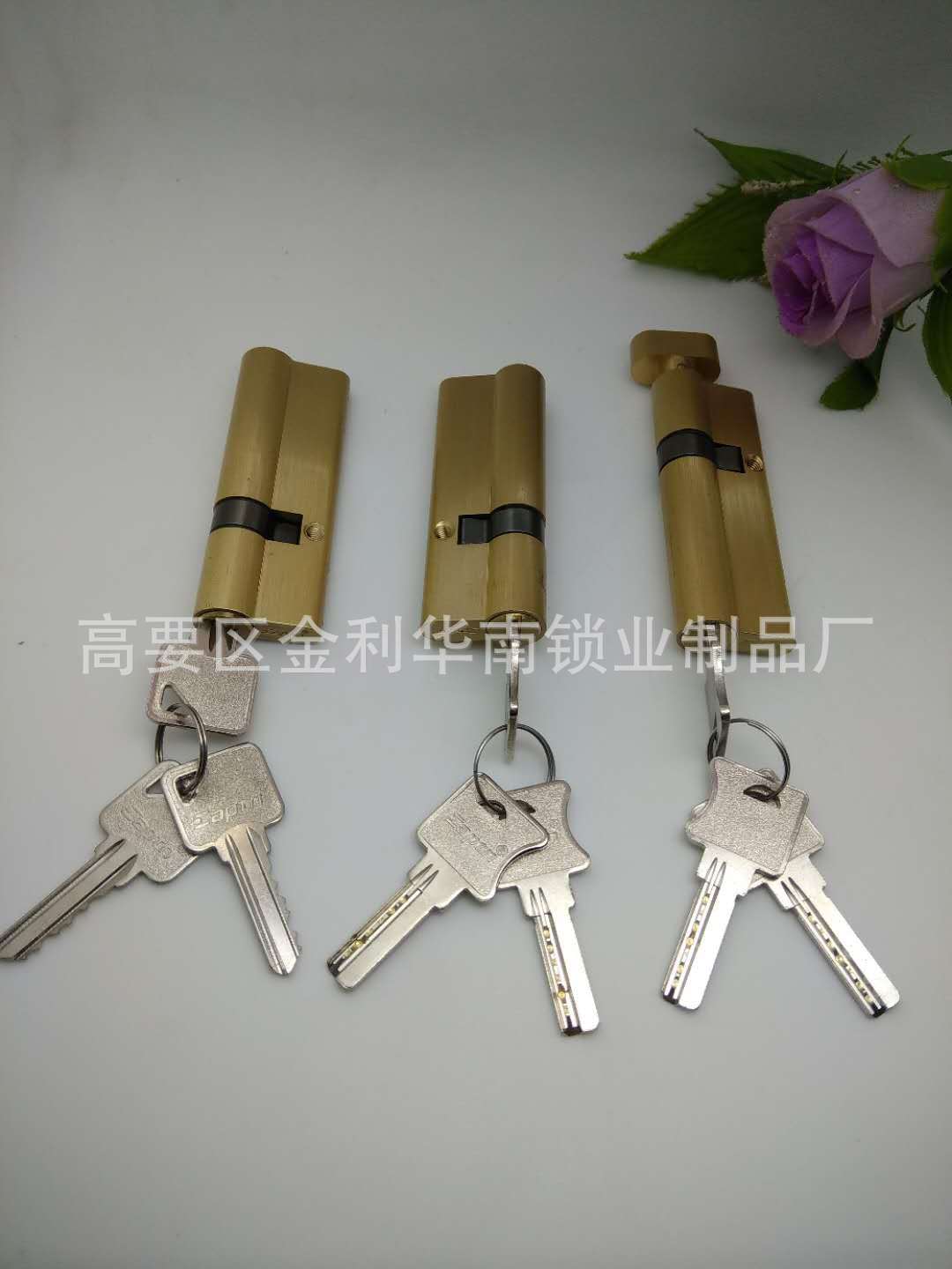 Cilindro de cerradura de cobre de lujo Serie C Clase C antirrobo cilindro de cerradura de puerta cilindro de cerradura universal tamaño completo longitud ventas directas de fábrica