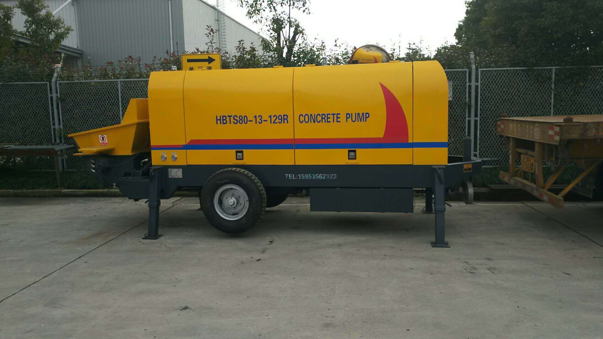 HBTS80-13-129混凝土泵 混凝土泵送设备 80柴油机拖泵 建筑浇筑