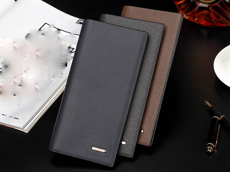 Men's Long Thin Wallet Casual Multi-card Card Holder Leather Brand Korean Wallet Large Capacity display picture 10