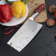 Stainless steel bone chopping knife with colorful wooden handle, household chopping and cutting dual-purpose knife, Yangjiang kitchen kitchen knife, gift knife, sharp vegetable cutting knife