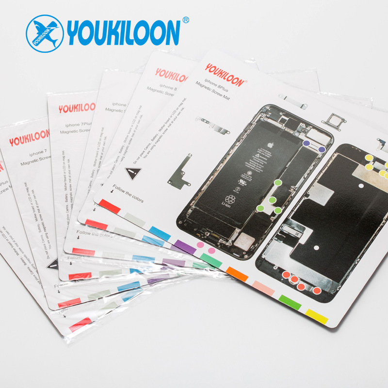 苹果7代螺丝位置记忆垫 iPhone7 7plus拆机磁性工作垫 维修工具