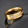 Fashionable ring stainless steel for beloved, suitable for import, wholesale, simple and elegant design, 6mm