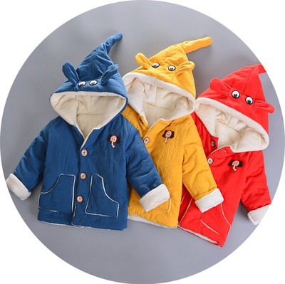 棉布宝宝棉衣儿童小棉袄中小童加绒加厚1-2-3-4-5-6岁一件代发|ru