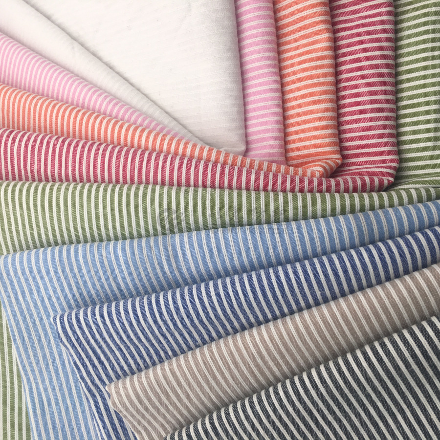 时装衬衫 色织面料  全棉竖条 外贸热卖 现货供应 批发LH212-187