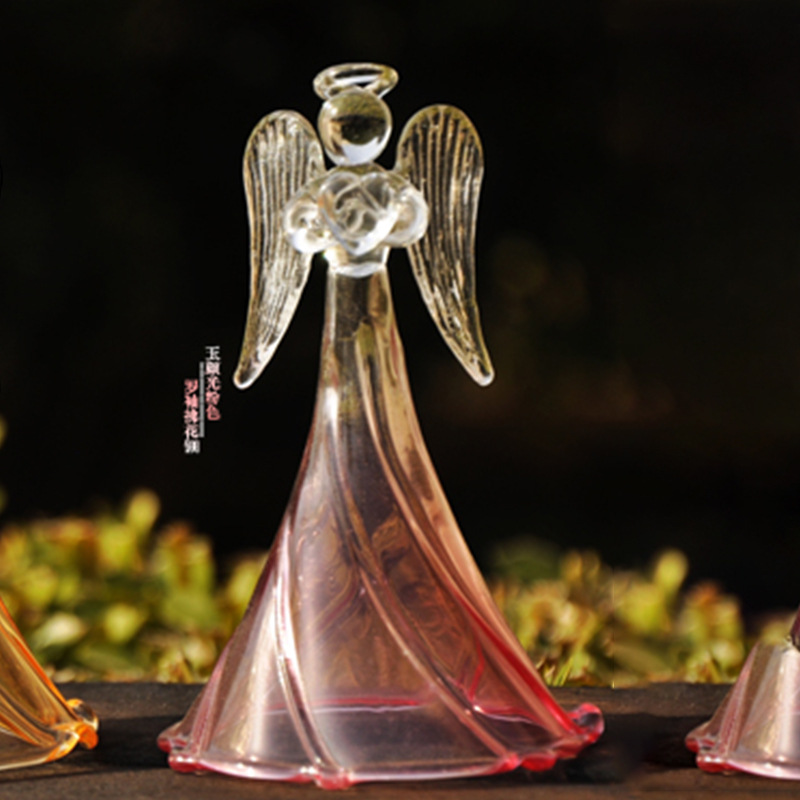 Vidrio bendición Ángel campanas de viento estilo novia/chica regalo creativo regalo de boda