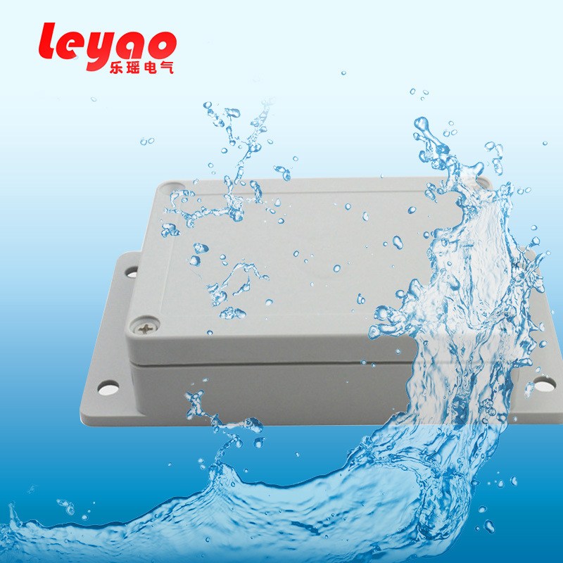 防雨户外塑料接线箱接线盒防水盒端子盒带耳朵LY-F8  115*85*35