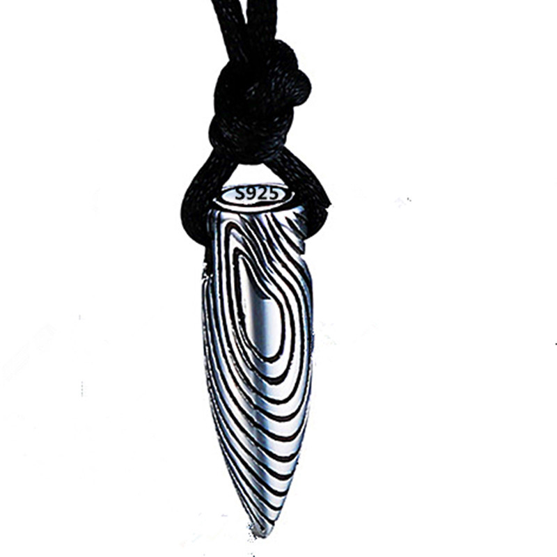 Wolf 2 cold front Wu Jing Same item 925 Sterling Silver bullet Pendant lady Trendsetter Jewelry On behalf of