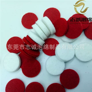 吸水保湿养花绵片 红色圆形绵片白色纤维吸水绵片过滤海绵
