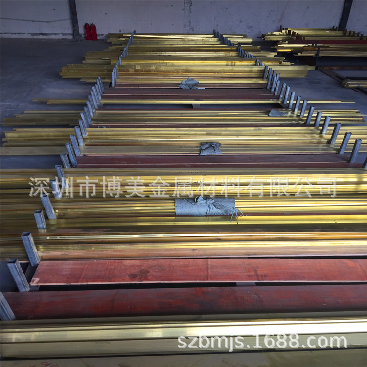 H62/H65导电黄铜排 黄铜母线 接地黄铜汇流铜排 折弯镀锡镀镍