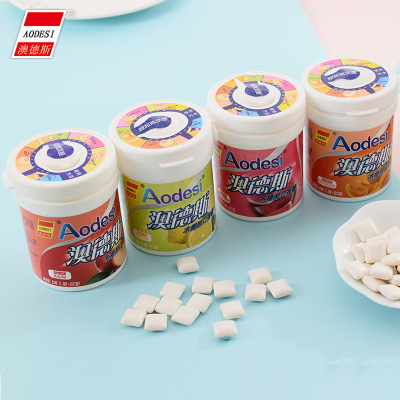 厂家批发澳德斯木糖醇口香糖85g瓶装颗粒多口味泡泡糖|ms