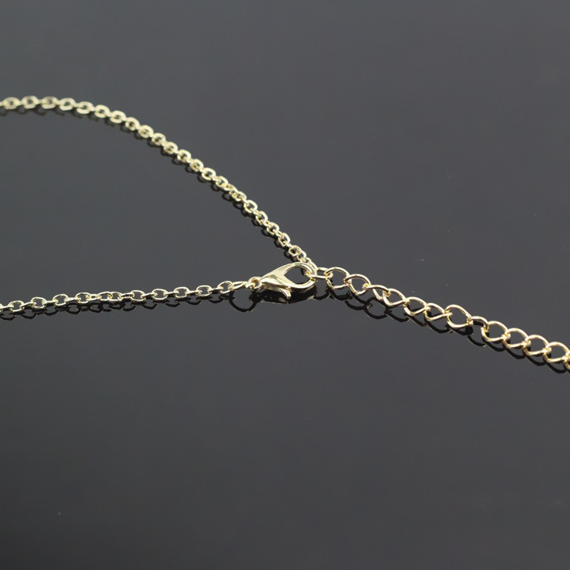 fashion creative elegant gold small disc short necklace