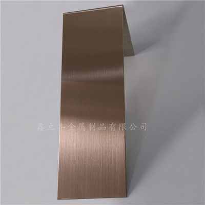 Manufactor wholesale Bronze Stainless steel plate 304 wire drawing decorate Copper Stainless steel Color plates
