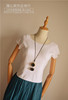 Accessory, two-color long necklace with tassels, sweater, simple and elegant design