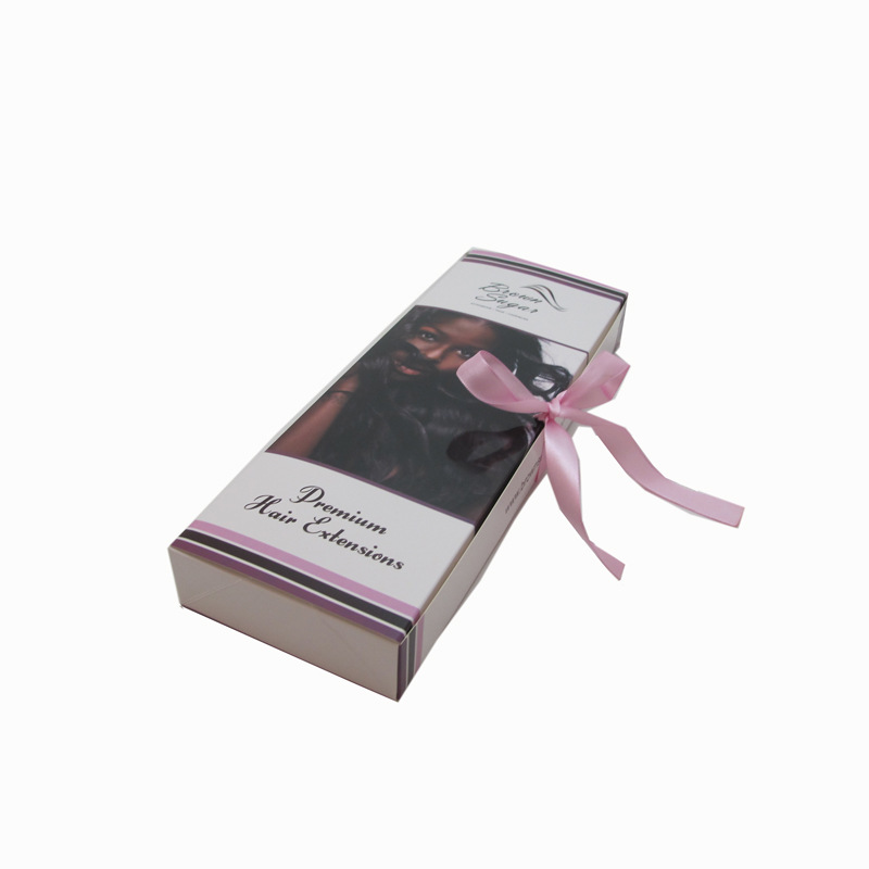 厂家直供假发盒 假发包装彩盒做 纸质丝带假发礼品盒卡纸假发盒