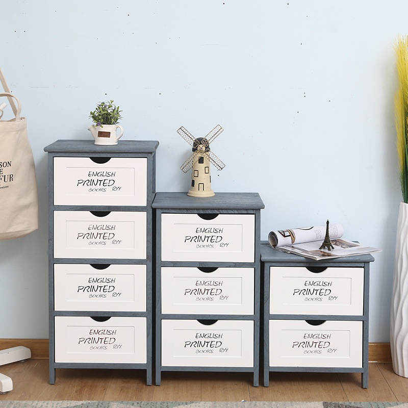 工厂批发跨境创意北欧地中海家具卧室床头柜储物柜收纳柜斗柜|ru