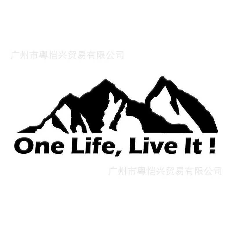 Наклейка на автомобиль S-77one Life Live, наклейка «Валттик», горная труба, наклейка на кузов/стекло, наклейки на окно, декоративная наклейка
