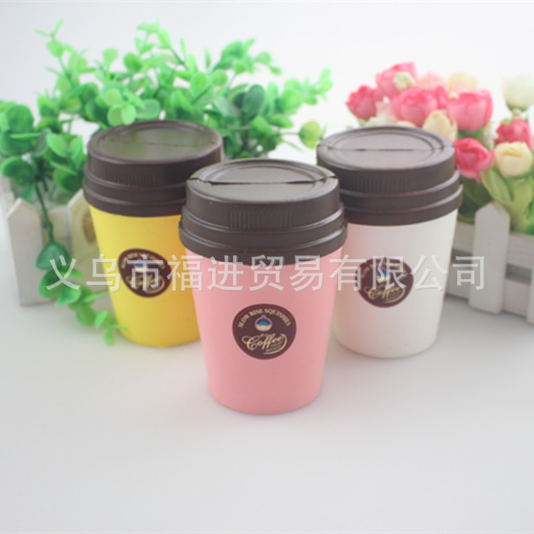 Factory Direct PU slow rebound squishy simulation coffee cup shooting props decoration vent toys