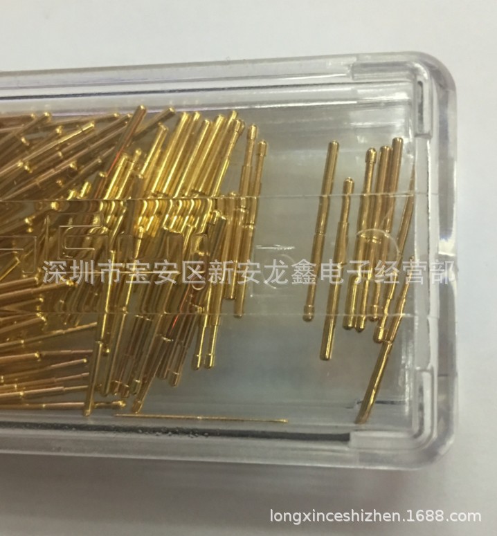 台湾优质GKS-001 305 100 A1000 PCB弹簧测试探针镀金顶针圆头1.0