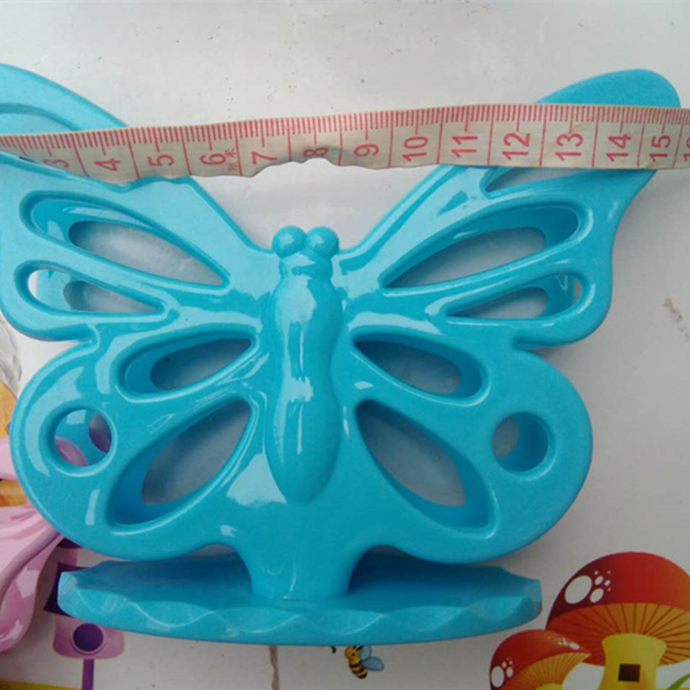 Hotel restaurante suministros de plástico en forma de mariposa caja de pañuelos