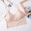 Summer Japanese lace sexy underwear, sports bra, top with cups, tank top, beautiful back