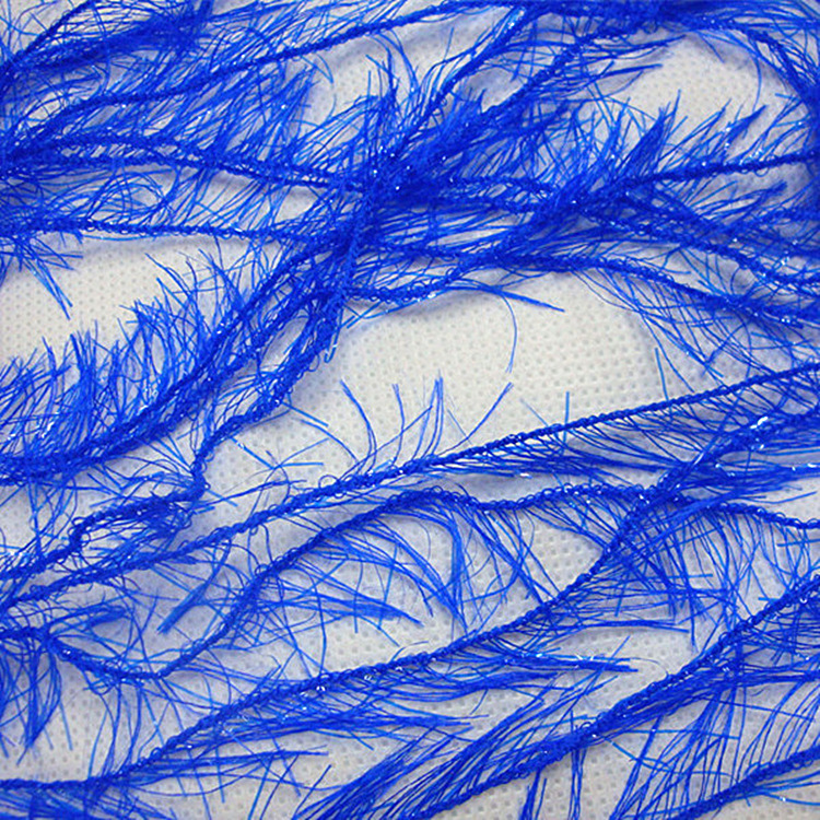 Nylon feather yarn Bright silk nylon manual clothes diy weave Wool shawl Long hair yarn