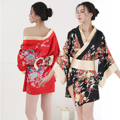 Cross-border red Japanese kimono Taiwanese uniform tempting love underwear Japanese kimono cosplay costume