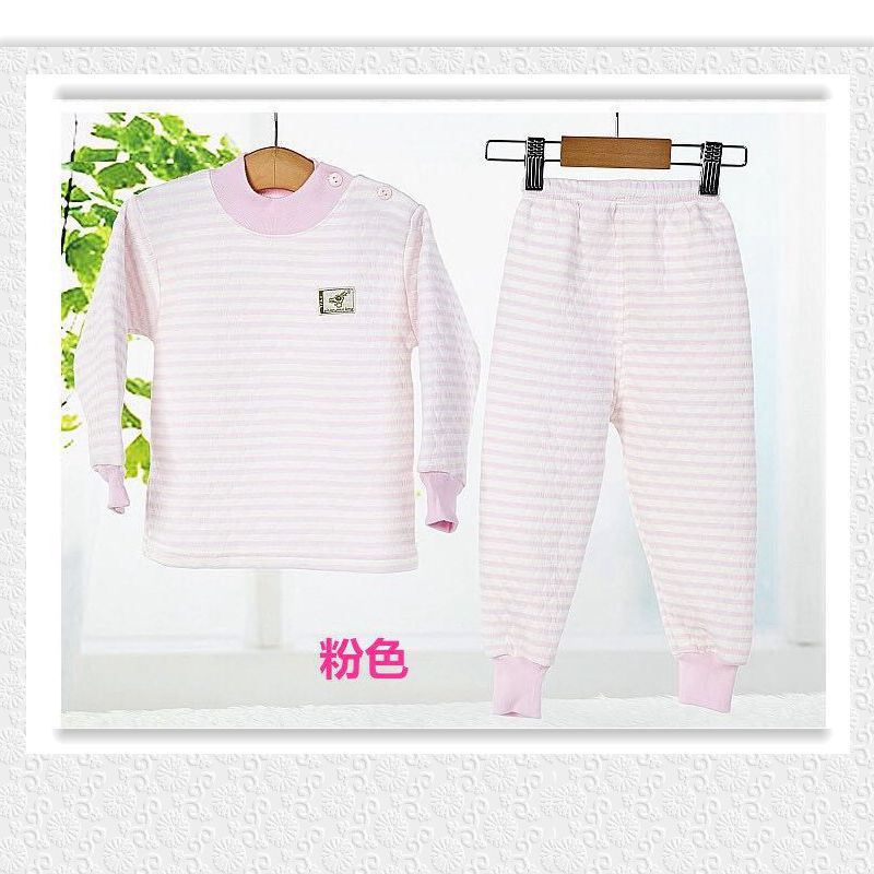 儿童保暖内衣精品系列金潭娇龙品牌加厚彩棉儿童保暖内衣0-15岁