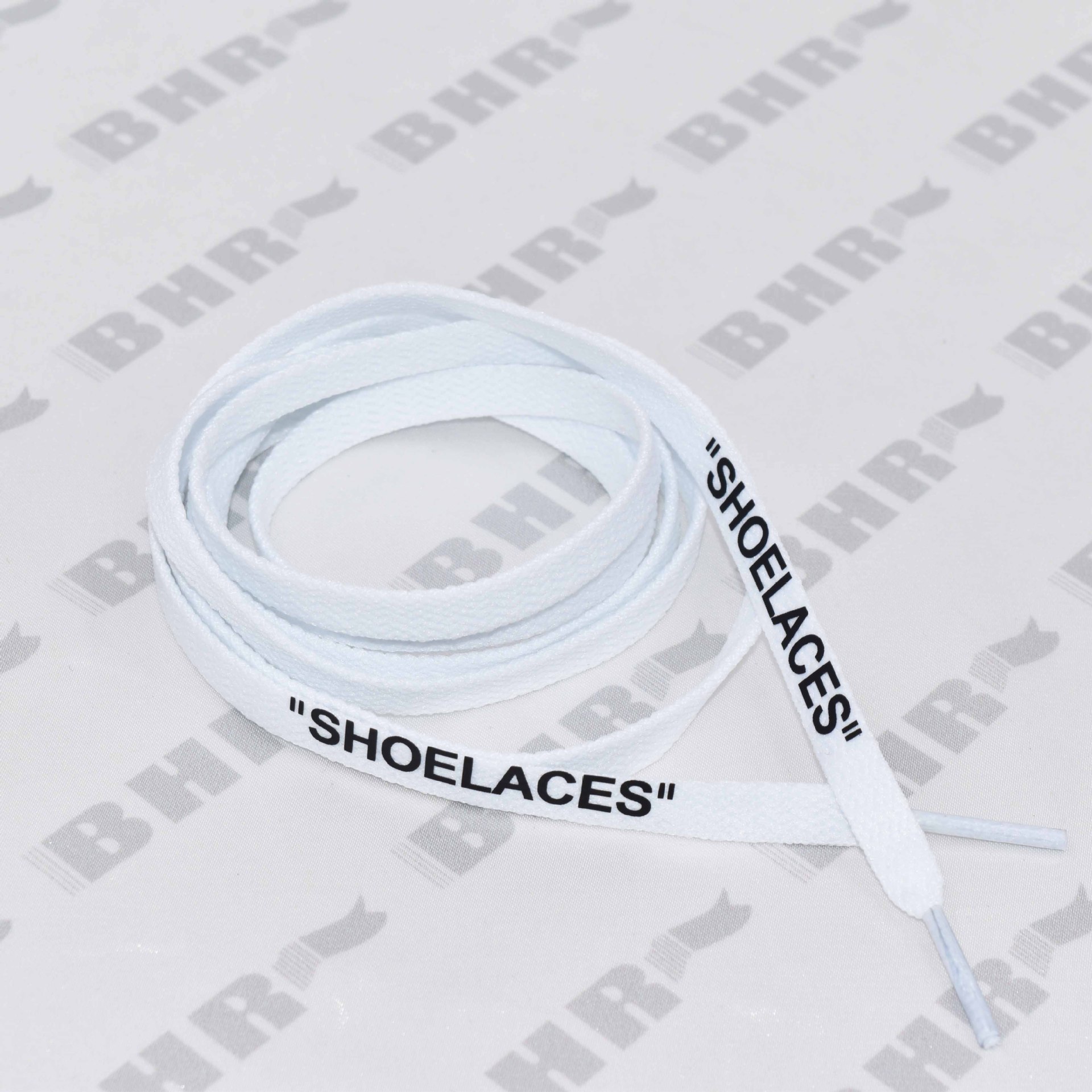 shoelaces鞋带 ow英文扁平纯色织带 帆布鞋运动鞋彩色THE 50鞋带