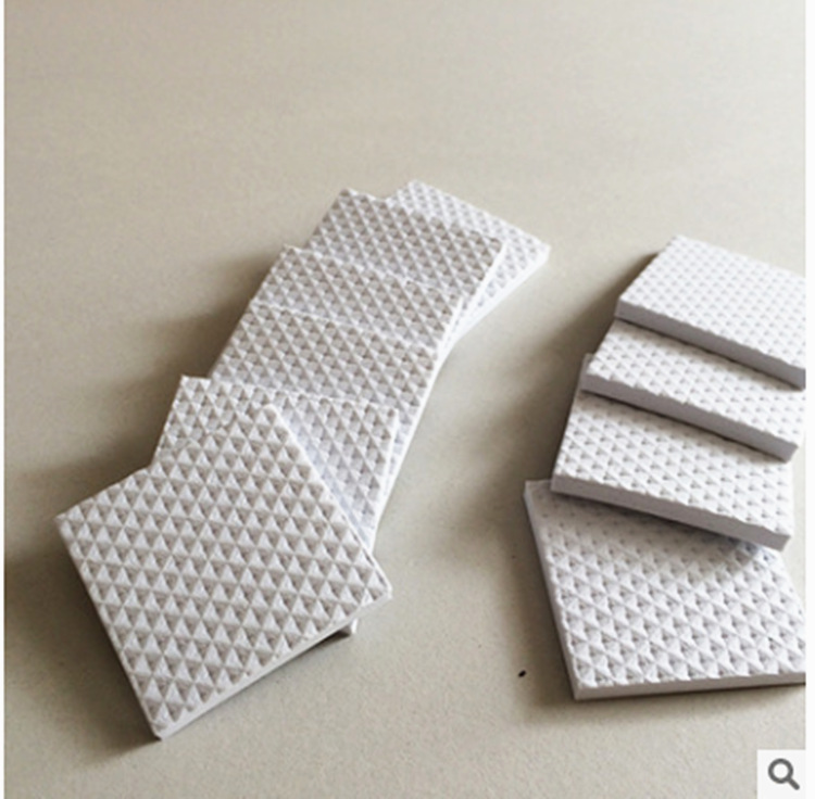 圆形EVA桌椅防滑脚垫，方形自粘花纹eva泡棉胶垫 黑色白色静音垫