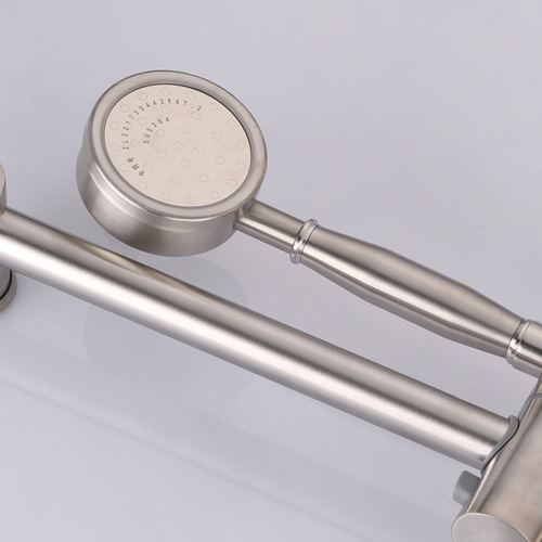 Manufacturer wholesale 304 stainless steel shower hand shower set with lift rod adjustable bracket shower accessories