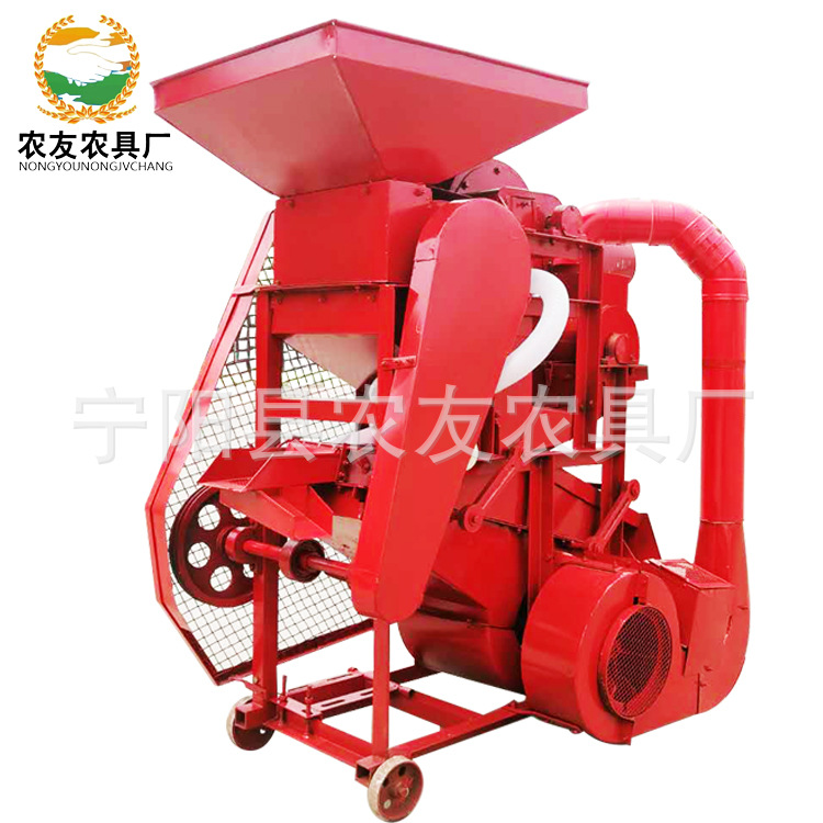 油坊榨油适用花生剥壳机除尘花生脱壳机农用花生去壳机