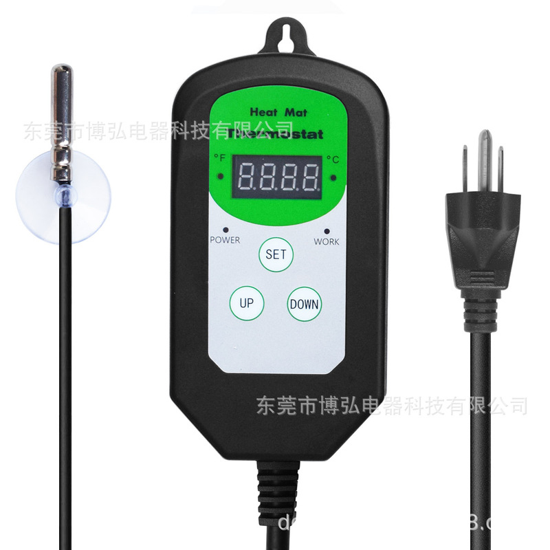 Digital heat pad thermostatic controller sensor temperature and humidity control regulator heat mat thermostat Digital heat pad thermostatic controller sensor temperature and humidity control regulator heat mat thermostat