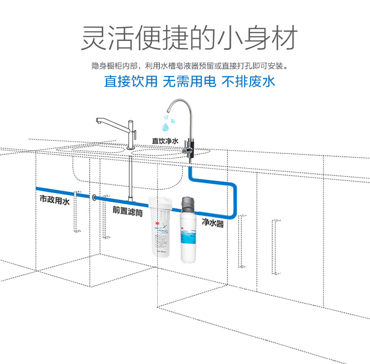 3M 净水器BEV140套机（不含配件包）