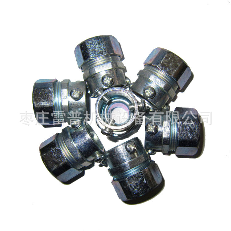 DKJ卡套式接头顶丝接头软管接头三柱式蛇皮管接头