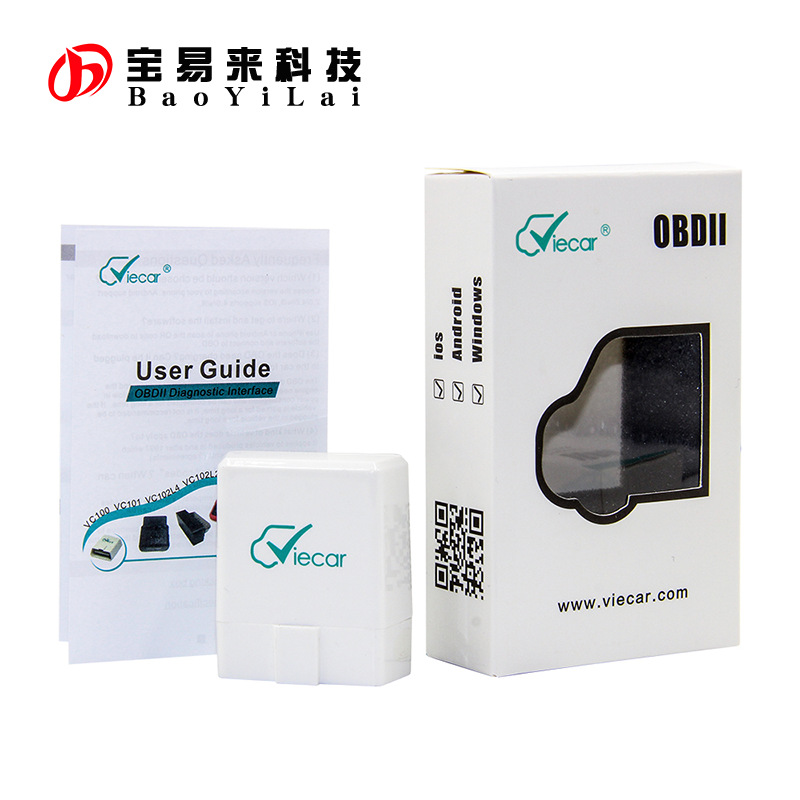 Viecar Bluetooth 4.0 VC100 OBD2 Diagnostic Scanner for Multi-brands iOS Android 