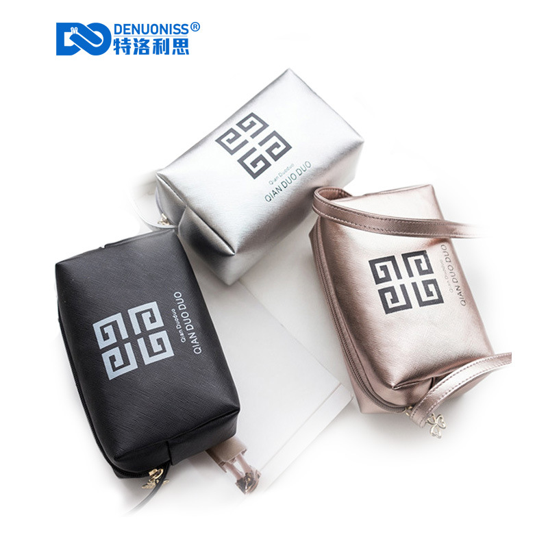 特洛利思简约休闲化妆包斜挎收纳包高档PU皮小包时尚女包厂家清仓