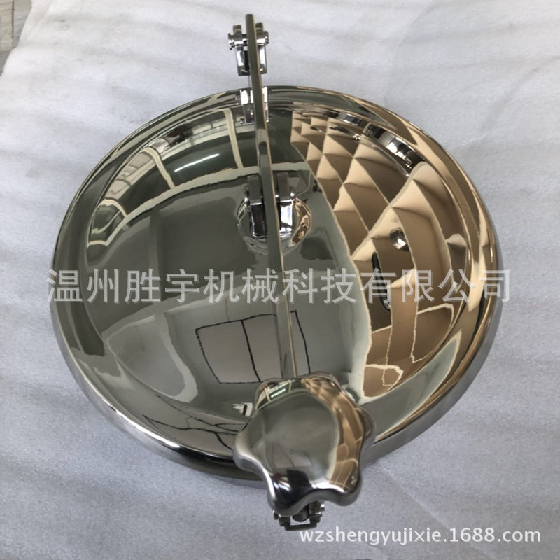 厂家供应不锈钢人孔常压卫生级镜面人孔DN500锅炉反应釜快开人孔